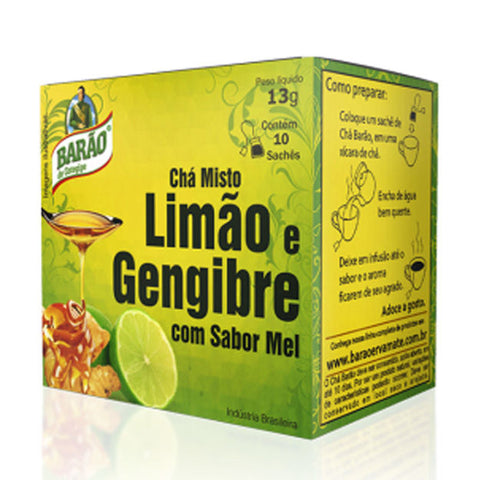 Chá Misto Limão e Gengibre