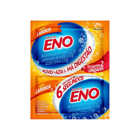 Sal de Fruta Eno Laranja Pó efervescente 5g 2 envelopes